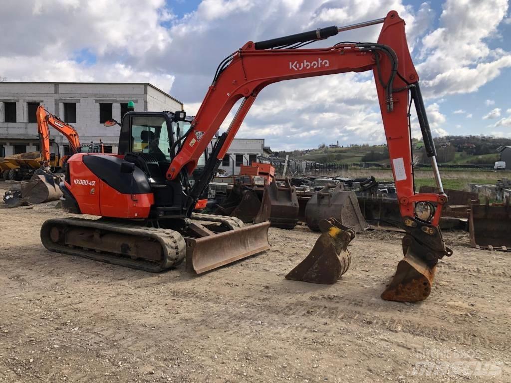 Kubota KX 080-4 حفارات زحافة