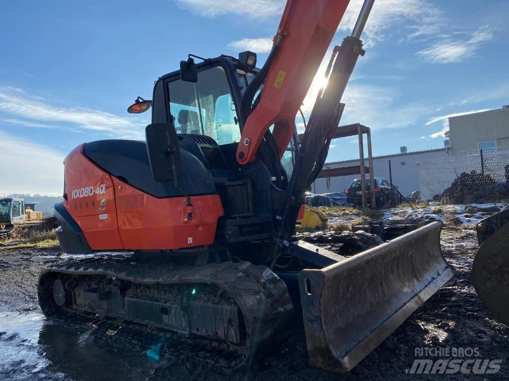 Kubota KX 080-4 حفارات زحافة