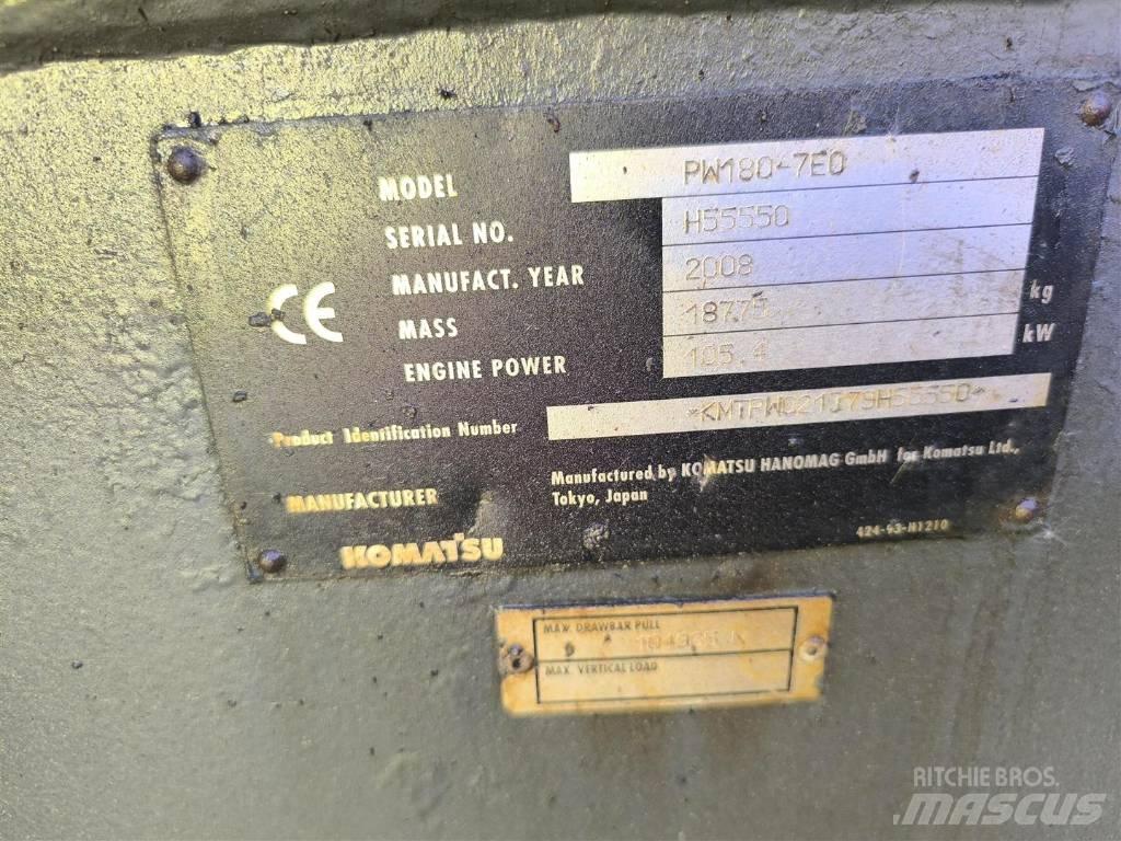 Komatsu PW 180-7 حفارات بعجل