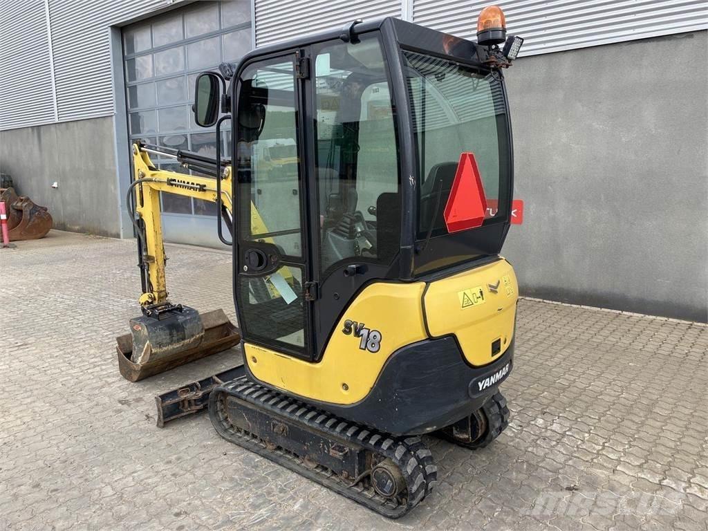 Yanmar SV18 حفارات بعجل