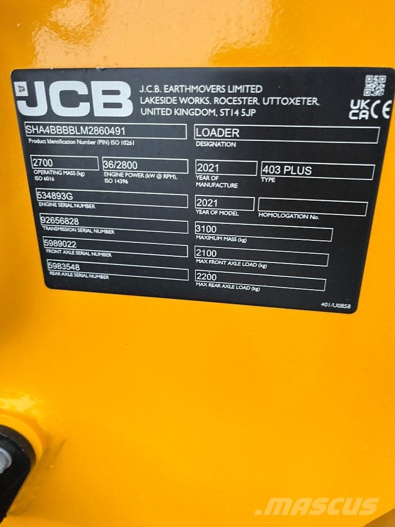 JCB 403 لوادر بعجل