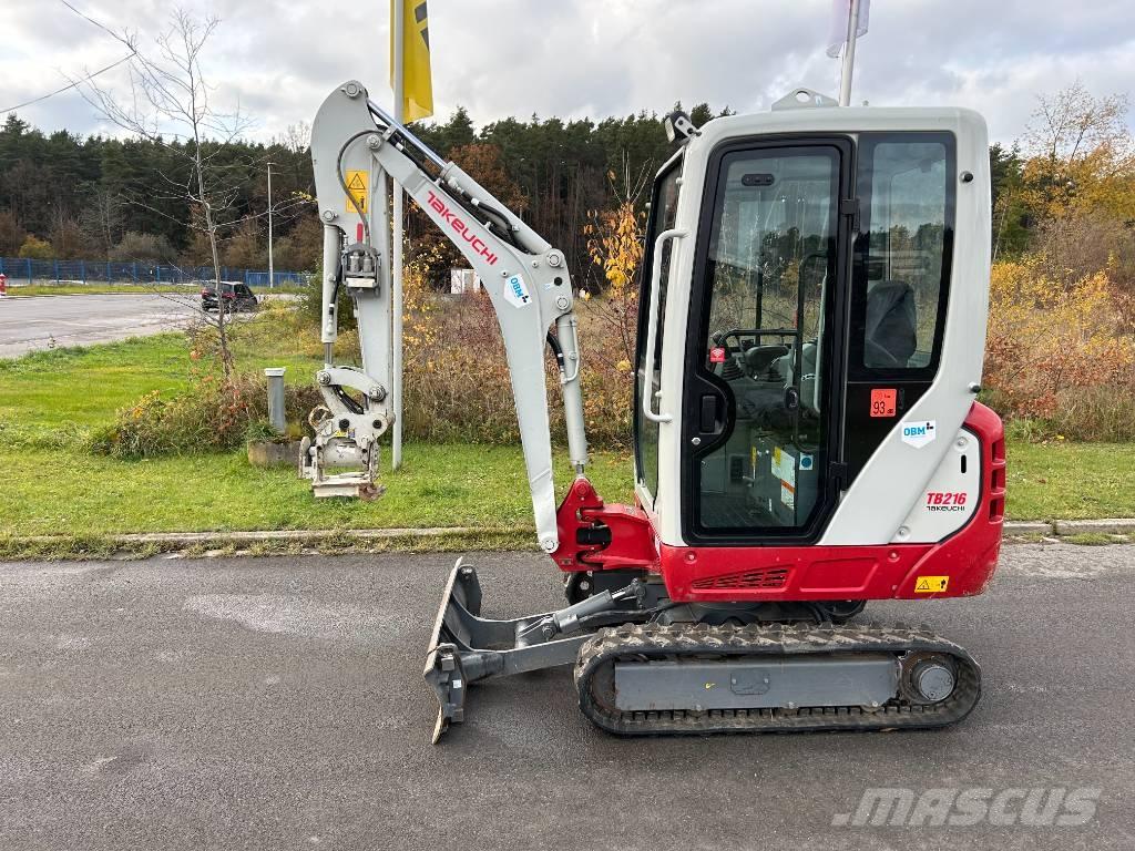 Takeuchi TB 216A V4 حفارات صغيرة أقل من 7 طن (حفارات صغيرة)