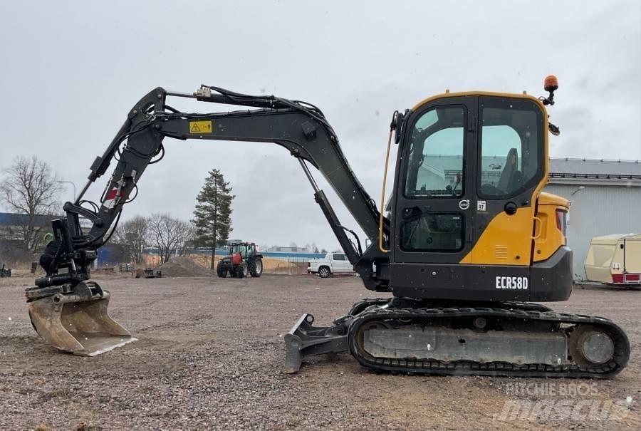 Volvo ECR 58 D حفارات صغيرة أقل من 7 طن (حفارات صغيرة)