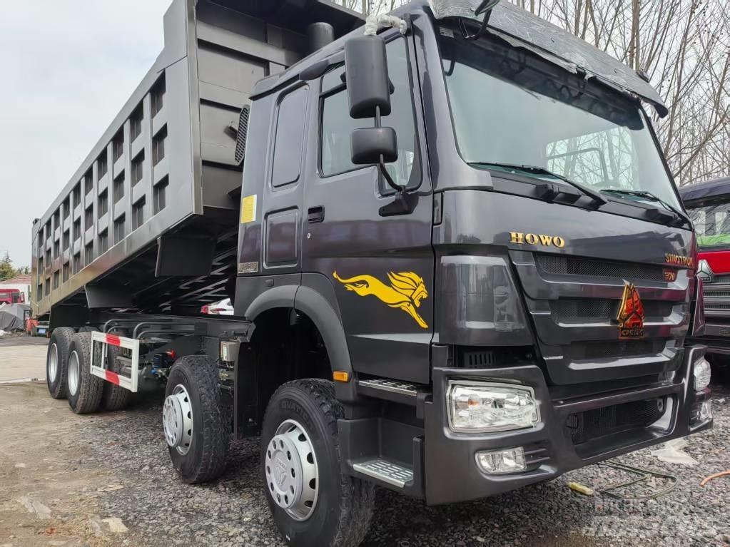 Howo 371 8X4 عربات نقل قلابة للمواقع