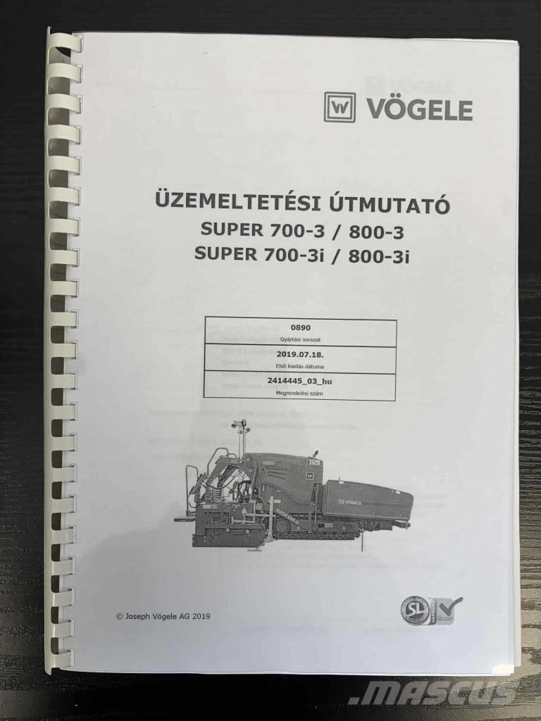 Vögele Super 800-3i معدات السفلتة