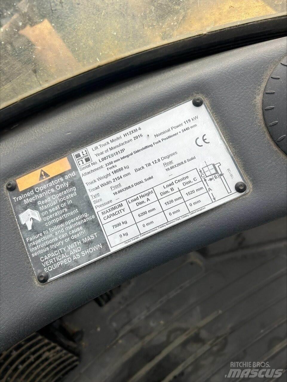 Hyster H12.00XM6 شاحنات الديزل