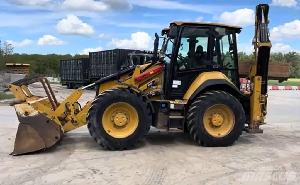 CAT 444 E 4x4 لوادر ذات جرافات عكسية