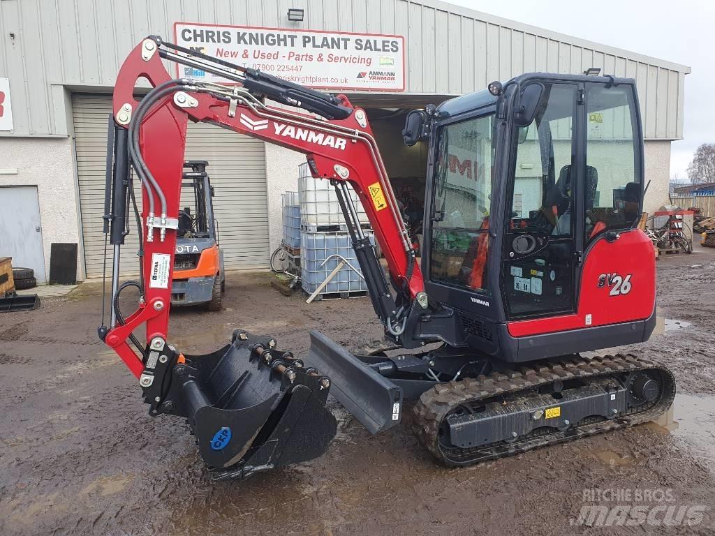 Yanmar SV26 حفارات صغيرة أقل من 7 طن (حفارات صغيرة)