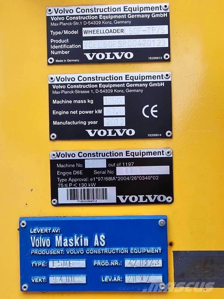 Volvo L 50 F لوادر بعجل
