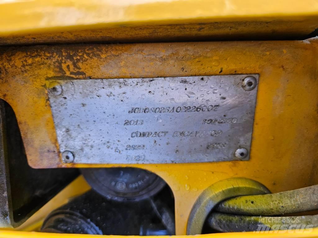 JCB 8025 ZTS حفارات صغيرة أقل من 7 طن (حفارات صغيرة)