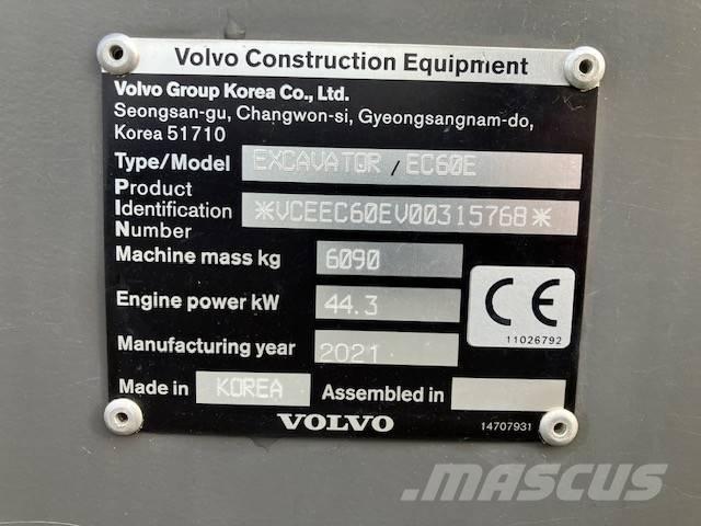 Volvo EC 60 E حفارات زحافة