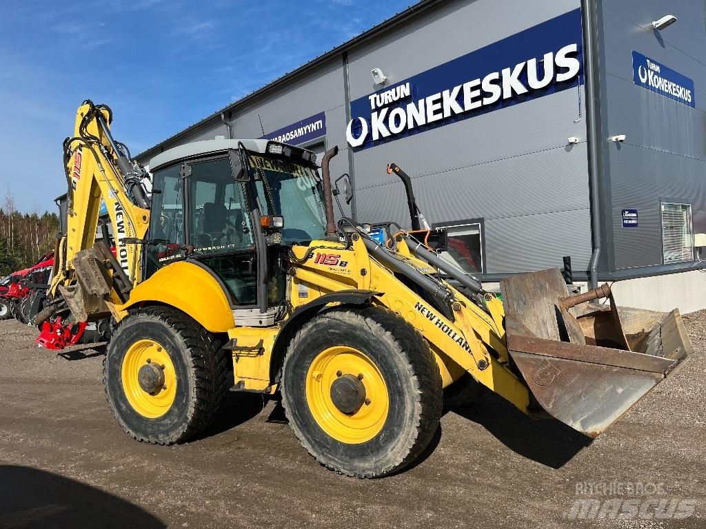New Holland B 115 B لوادر ذات جرافات عكسية