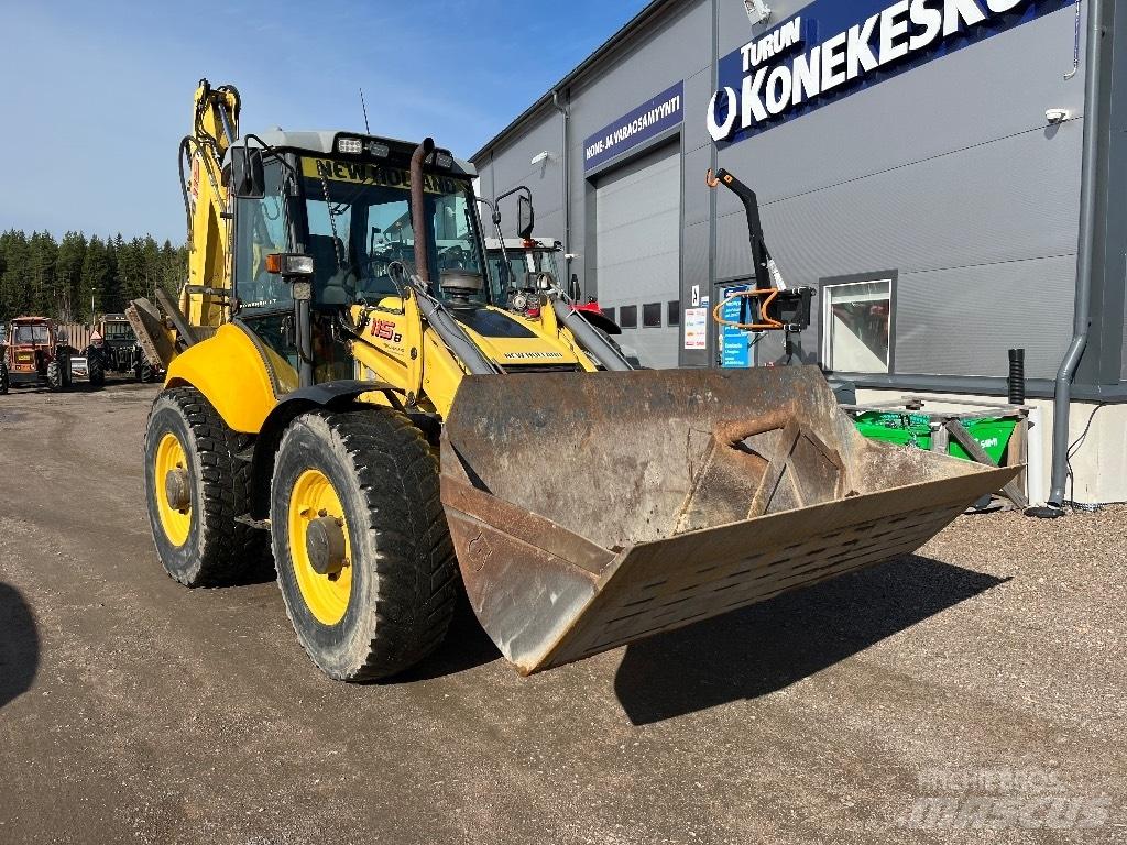 New Holland B 115 B لوادر ذات جرافات عكسية