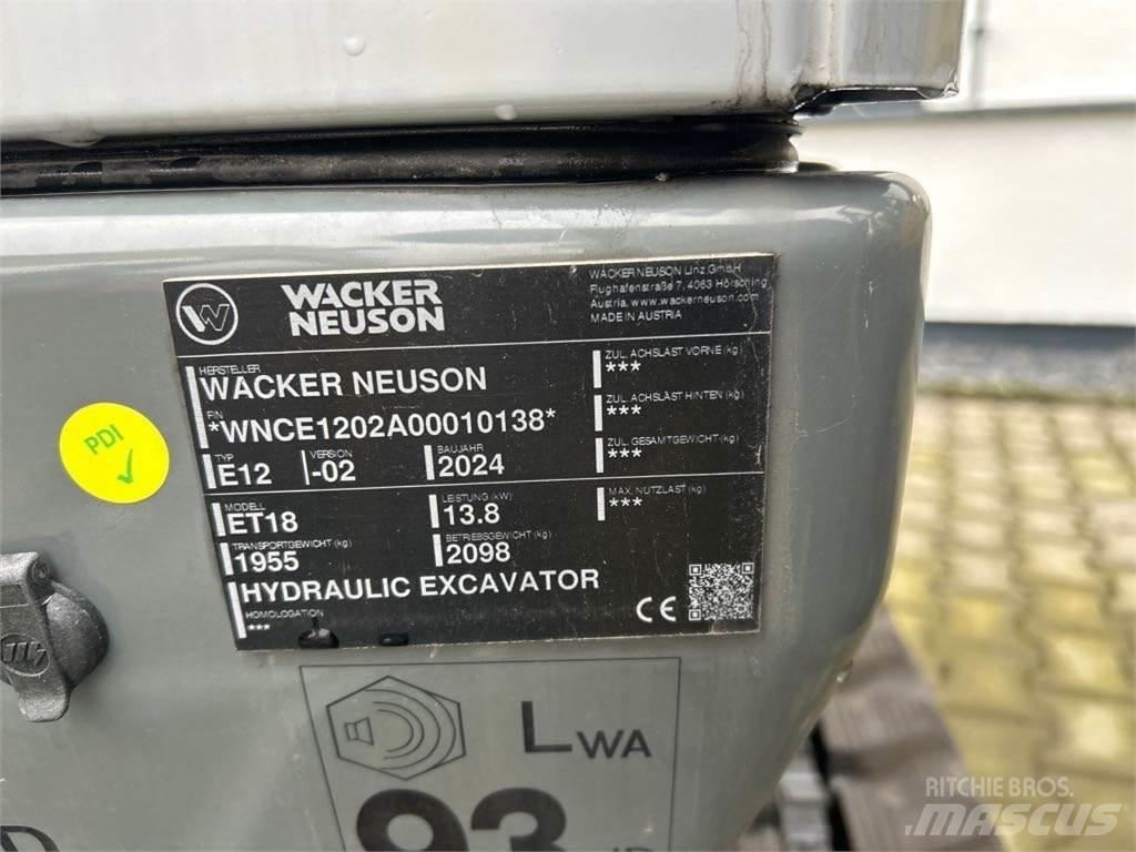Wacker Neuson ET18 حفارات زحافة