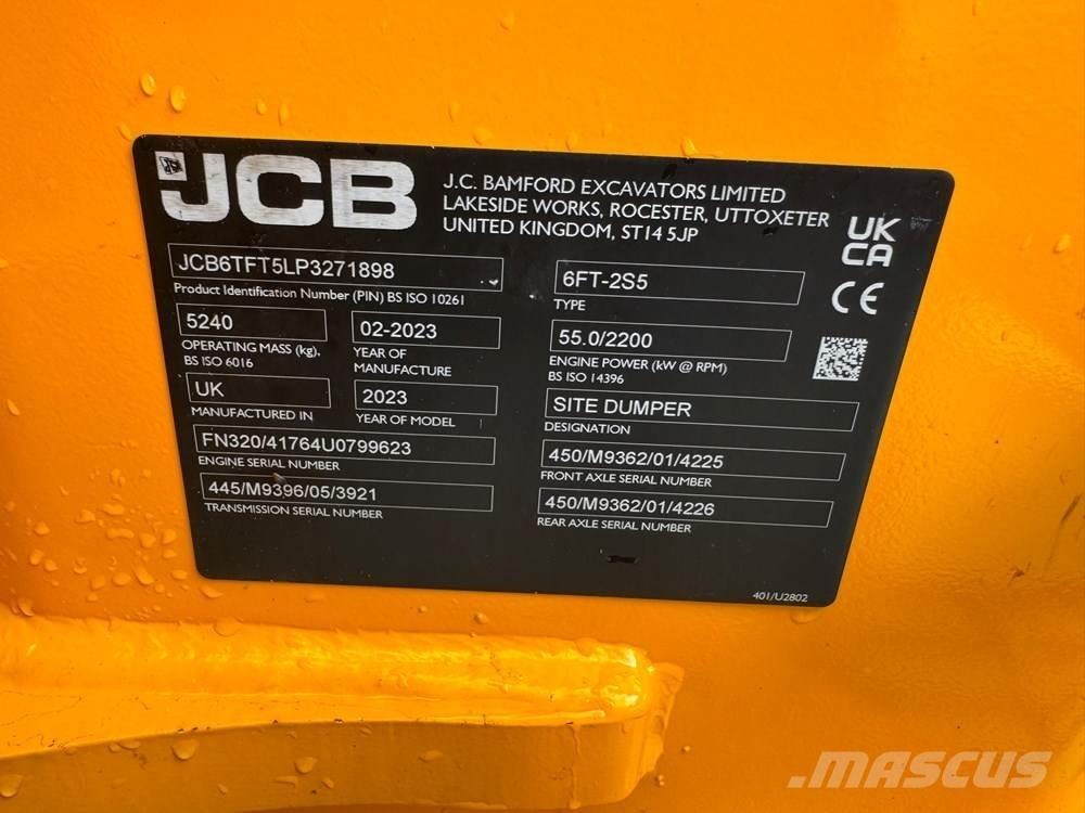 JCB 6T-2FT عربات نقل قلابة للمواقع
