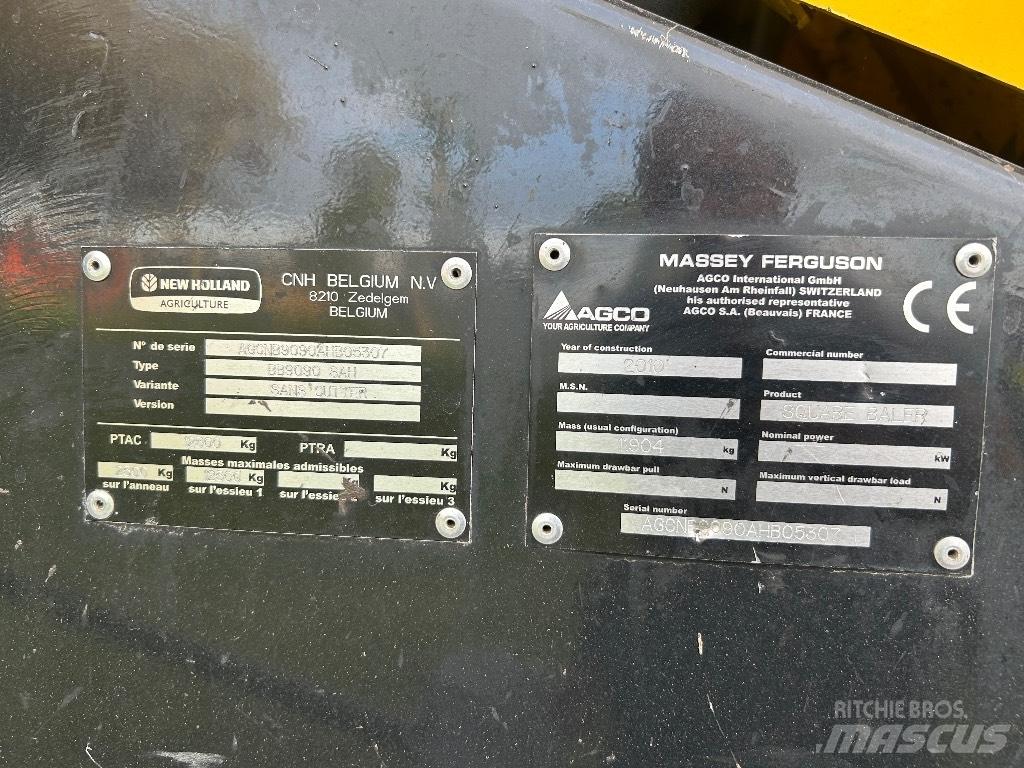 New Holland BB 9090 محزمات مربعة