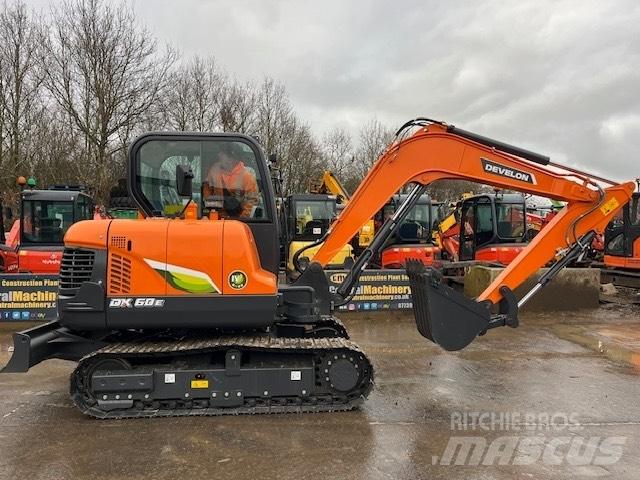 Develon DX 60 E-10 N حفارات صغيرة أقل من 7 طن (حفارات صغيرة)