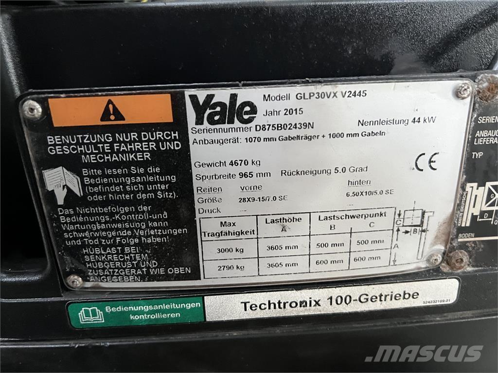 Yale GLP30VXV2445 شاحنات LPG