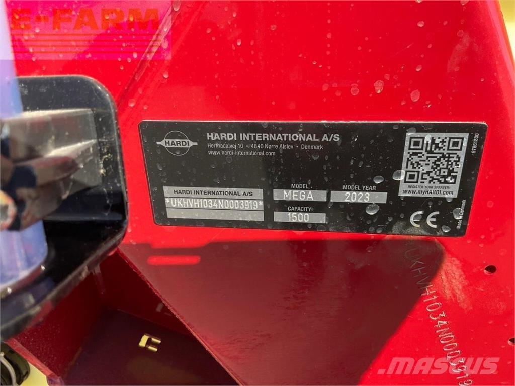 Hardi Mega 1500 الرشاشات