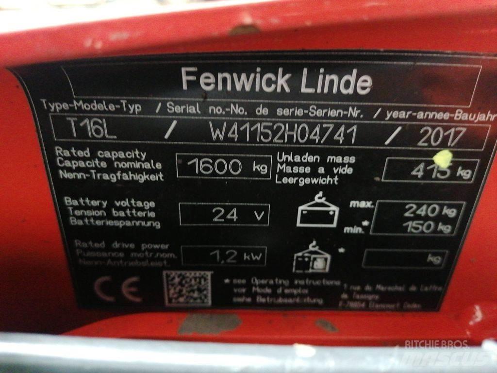 Linde T16L معدات الرفع منخفض المستوى