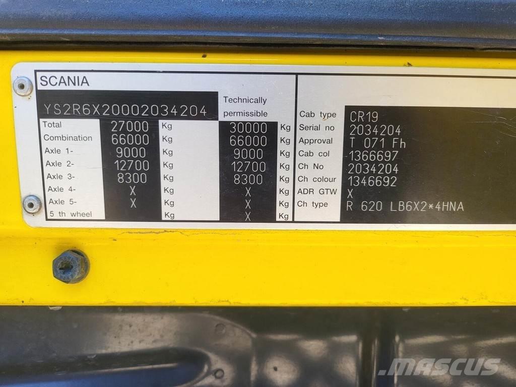 Scania R620 6X2*4 شاحنات قلابة