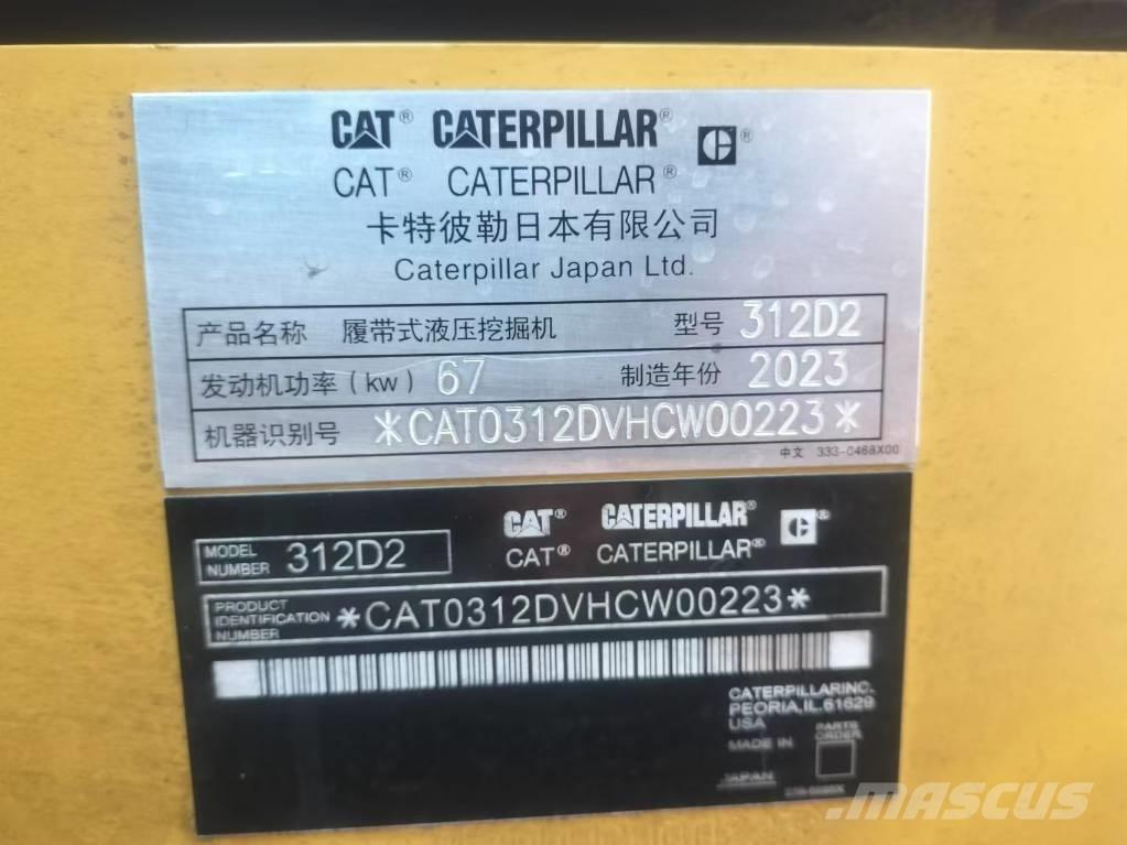 CAT 312 D حفارات زحافة