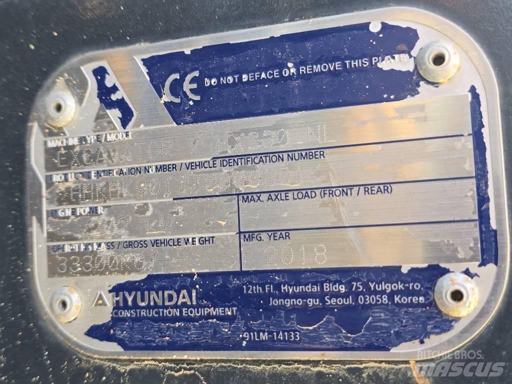 Hyundai HX 330 NL حفارات زحافة