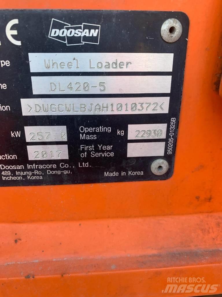 Doosan DL 420-5 لوادر بعجل