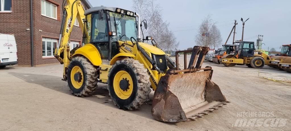 New Holland B 115 C لوادر ذات جرافات عكسية