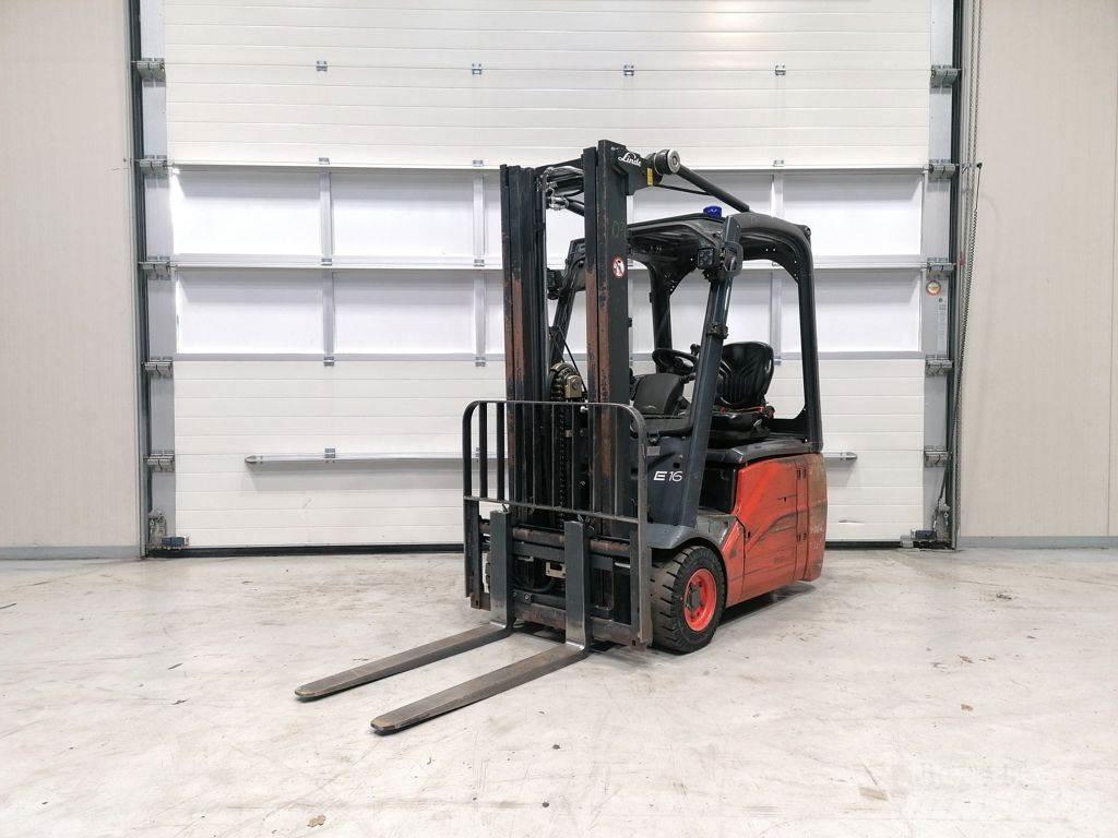 Linde E16C-01 شاحنات ذات رافعات شوكية تعمل بالكهرباء