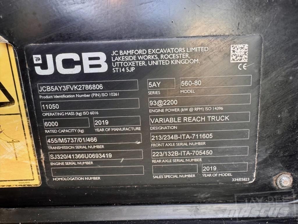 JCB 560-80 مناولات متداخلة