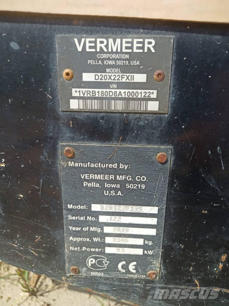 Vermeer 20x22SII الحفارات الأفقية
