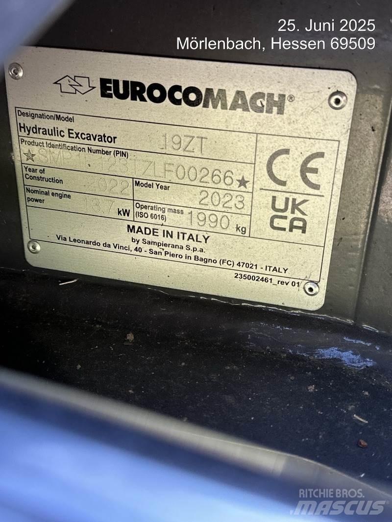 Eurocomach 19ZT حفارات صغيرة أقل من 7 طن (حفارات صغيرة)