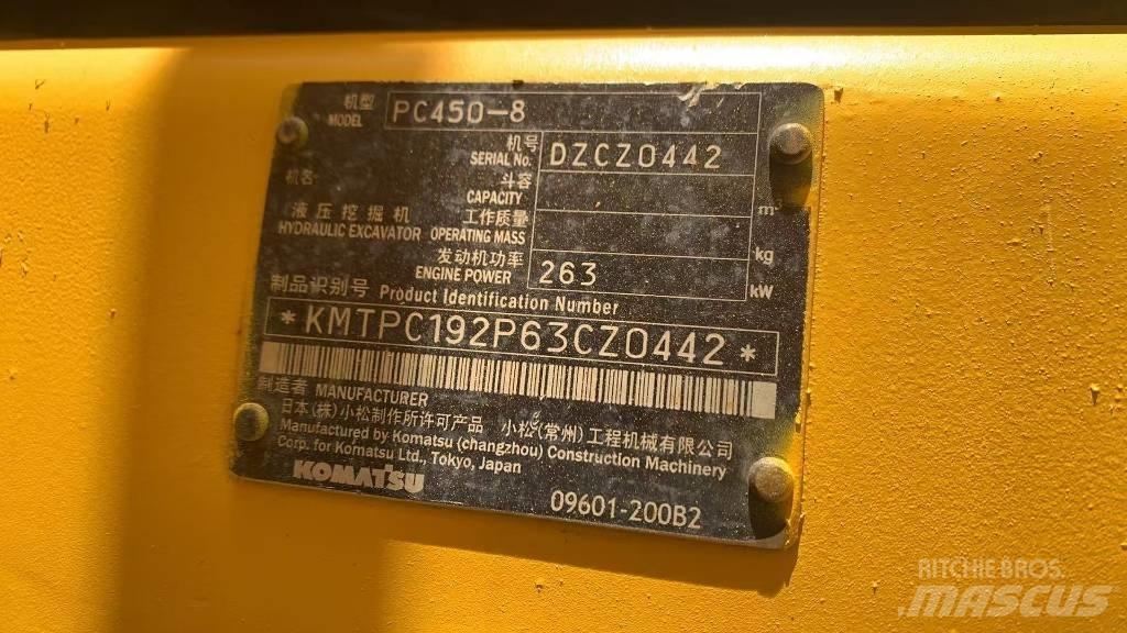 Komatsu PC450 حفارات زحافة