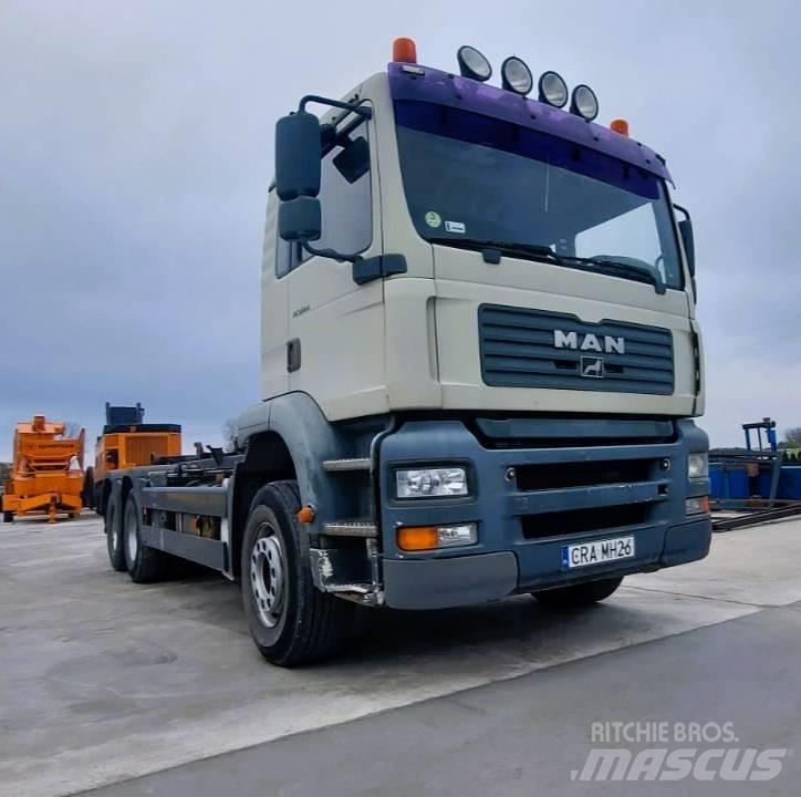 MAN TGA 26.363 شاحنات الرافعات الخطافية