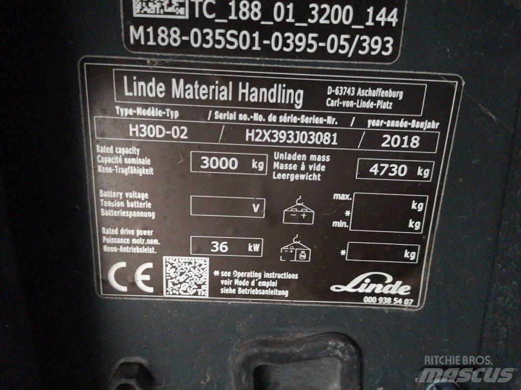 Linde H30D-02 شاحنات الديزل