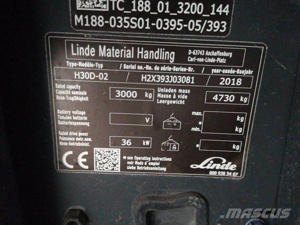 Linde H30D-02 شاحنات الديزل