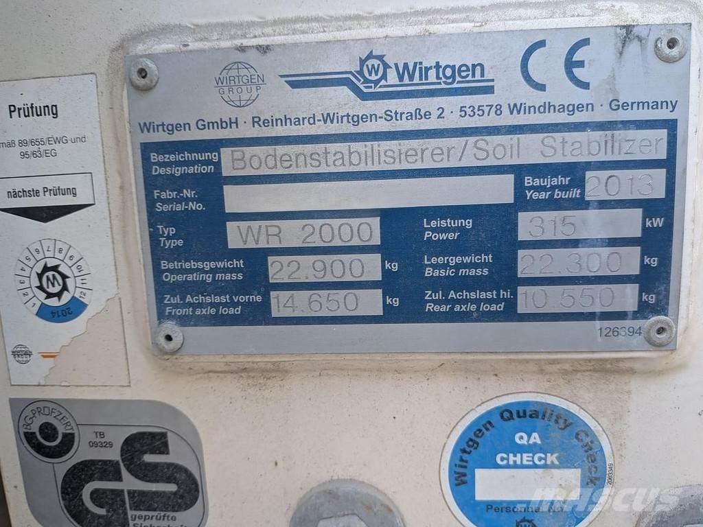 Wirtgen WR2000 معدات إعادة تدوير الأسفلت