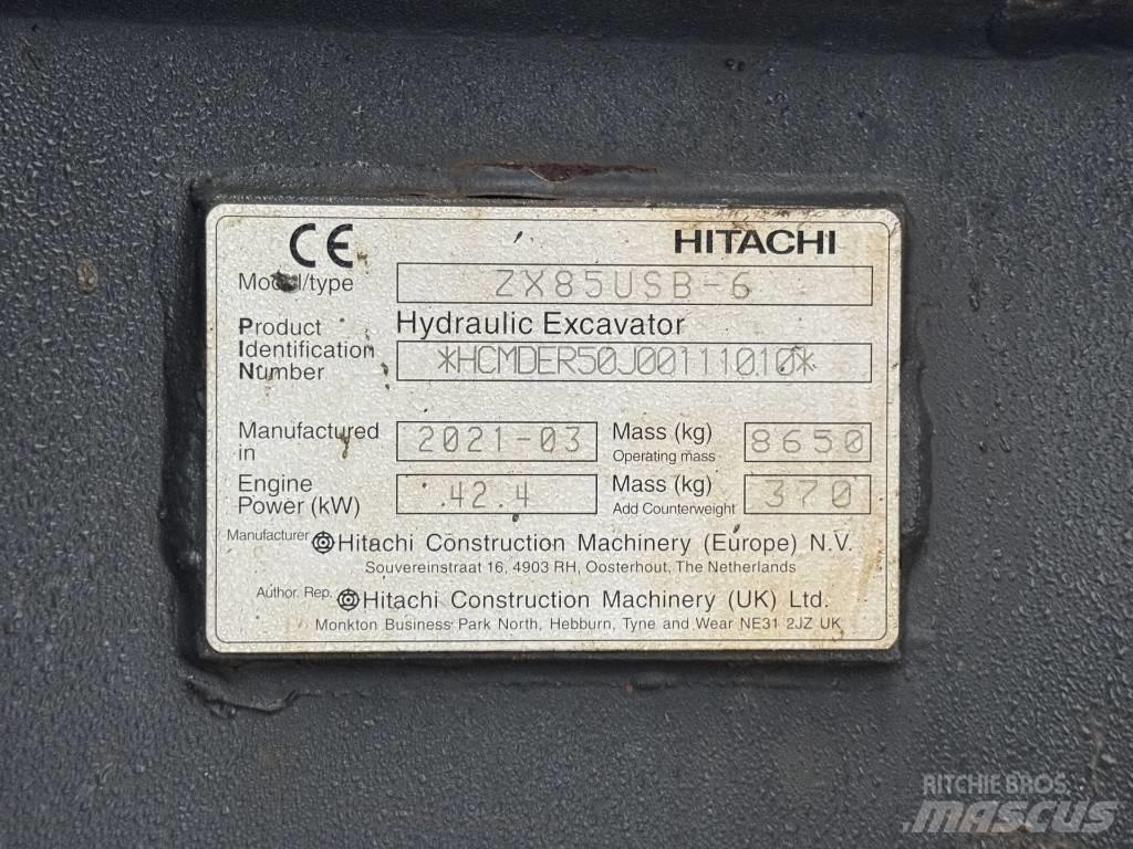 Hitachi ZX 85 US B-6 حفارات وسط 7 طن - 12 طن