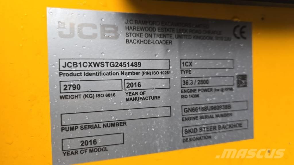 JCB 1 CX لوادر ذات جرافات عكسية
