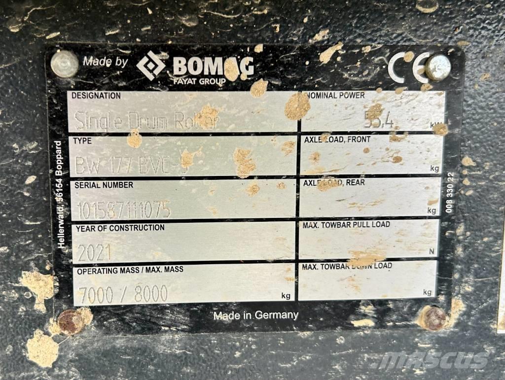 Bomag BW 177 BVC-5 مداحل أحادية الأسطوانة