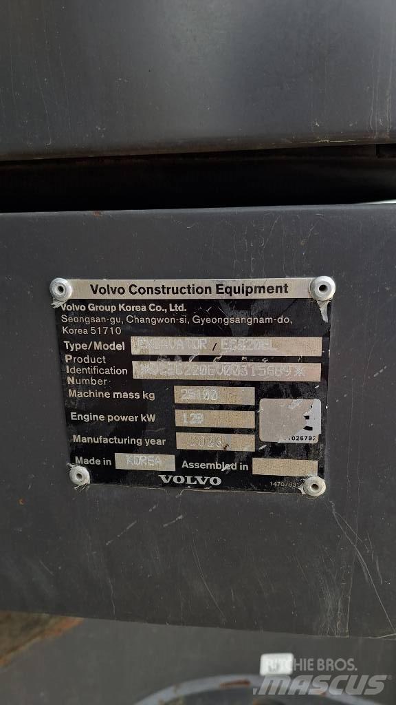 Volvo EC220E حفارات زحافة
