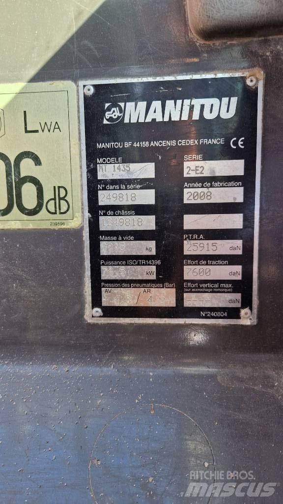 Manitou MT 1435 HSL مناولات متداخلة
