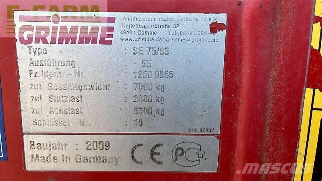 Grimme se 85-55 حفارات وحصادات البطاطس