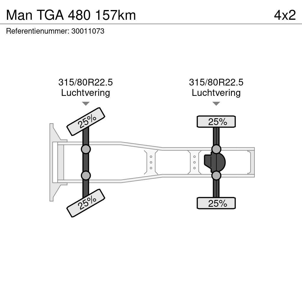 MAN TGA 480 157km وحدات الجر