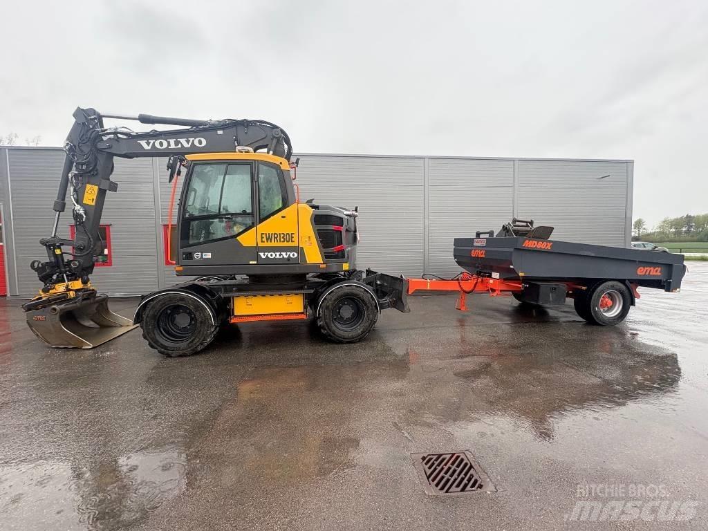 Volvo EWR130E + Kärra حفارات بعجل