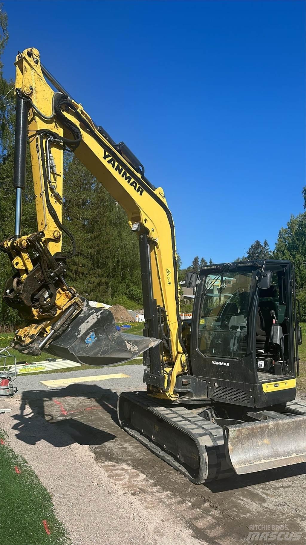 Yanmar Vio 80-1A حفارات وسط 7 طن - 12 طن