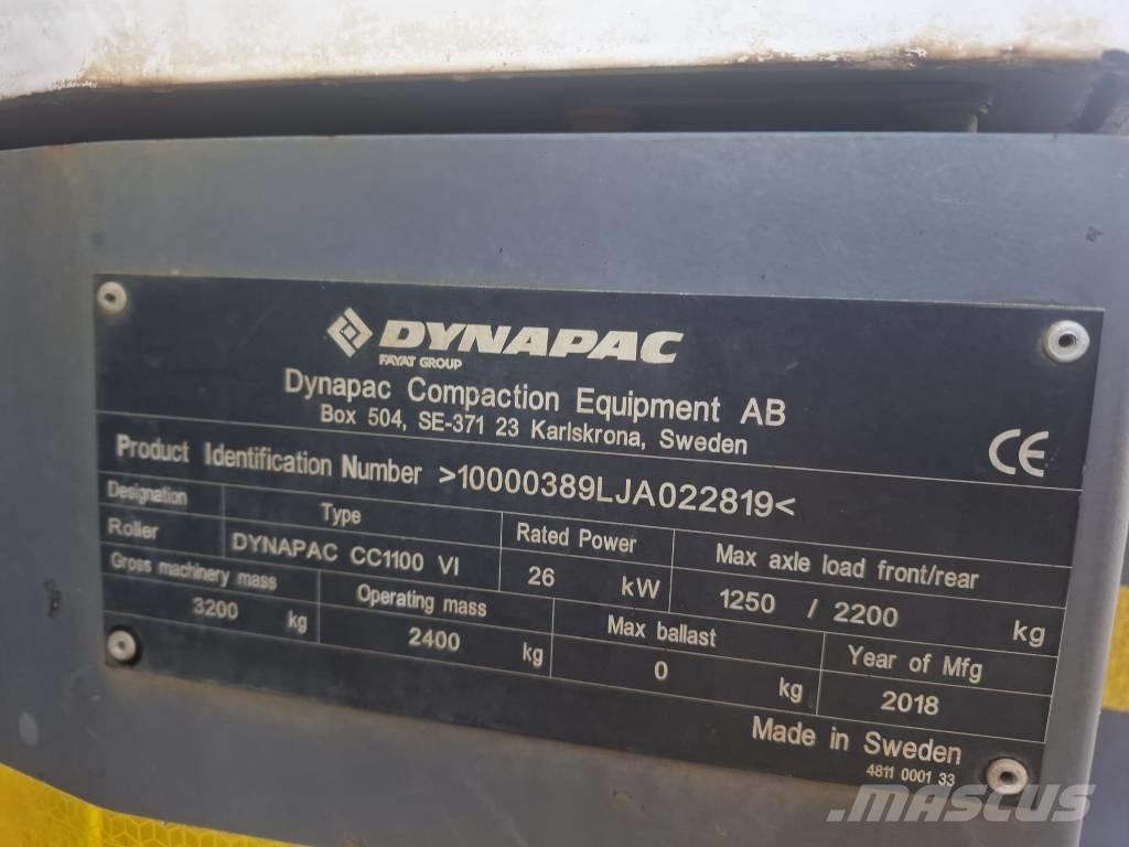 Dynapac CC 1100 VI مداحل ثنائية الاسطوانة