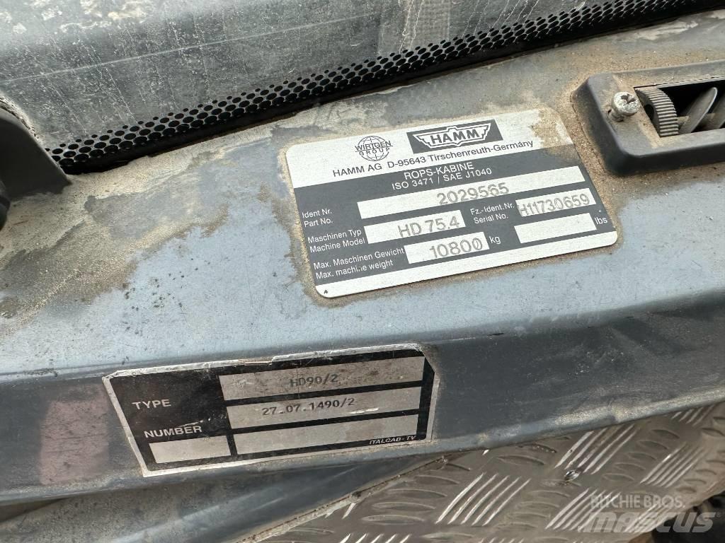 Hamm HD 75.4 مداحل ثنائية الاسطوانة