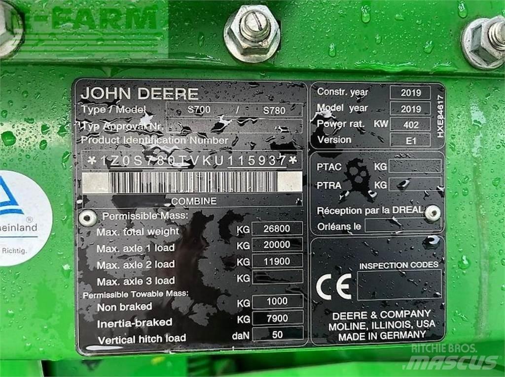 John Deere s 780i حصادات